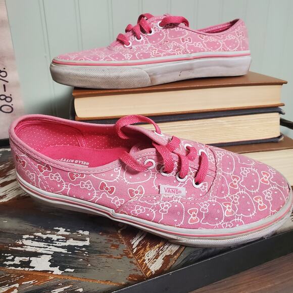 Pre-Owned Vans X Hello Kitty Pink & White 2012 Era SK8 Old School  Kids 3.5 - Picture 1 of 10